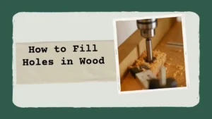 How to Fill Holes in Wood by postdock